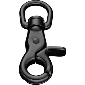 Mousqueton à ciseaux Sprenger acier inoxydable résine noire 65 mm