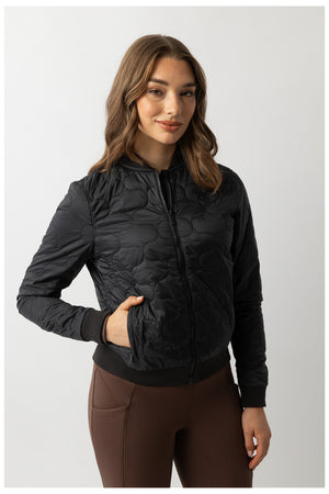 Veste matelassée BR Laureen femme coupe bomber - moonless-night
