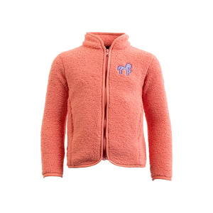Veste polaire teddy BR Mini enfant zippée - peach-blossom