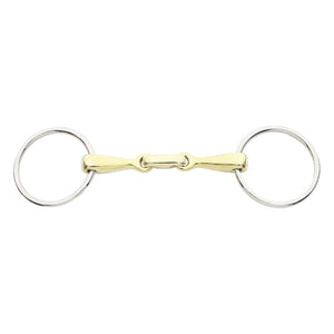 Mors de filet à anneaux KavalBit 16 mm double brisure Lock Up