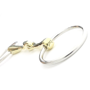 Mors de filet à anneaux KavalBit 12 mm double brisure — vue 2