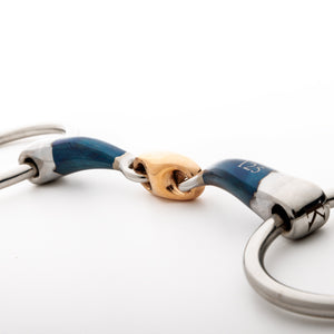 Mors de filet à anneaux Ergonomic sweet iron 14 mm double brisure Lock Up — vue 2