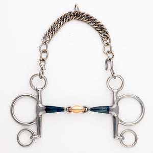 Pelham Ergonomic sweet iron 14 mm double brisure Lock Up, branches courtes