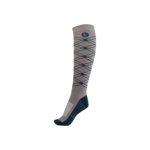 Chaussettes d'équitation BR Luca à motif argyle