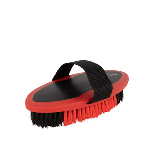Brosse de pansage Premiere Soft Grip douce moyenne poils 2,5 cm jalapeno-noir