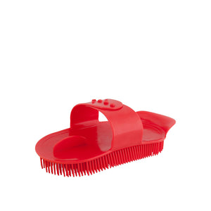 Étrille en plastique Premiere à passant réglable rouge