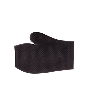 Gant étrille Premiere en caoutchouc double face noir