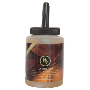 Huile pour cuir BR à la cire d'abeille 450 ml, avec brosse