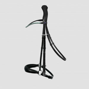 Passier – Bridon anatomique Fantastic Passier Noir Cheval Muserolle anatomique pull-back mat doublée blanc | Sellerie Bucéphale