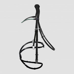 Passier – Bridon anatomique Fantastic Passier Noir Cheval Muserolle anatomique pull-back vernie | Sellerie Bucéphale