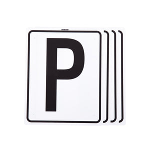 Lettres de manège Premiere R-V-P-S en plastique blanc