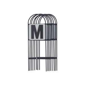 Lettres de manège Premiere A-B-C-E-F-H-K-M en métal noir