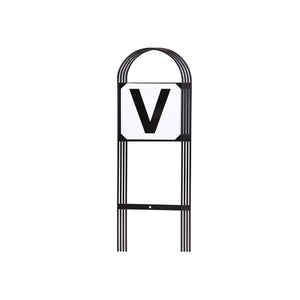 Lettres de manège Premiere R-V-P-S en métal noir