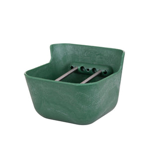 Mangeoire à poulain Young Line barres inox réglables vert