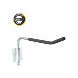 Porte-selle mural Premiere rabattable en tube plastifié noir