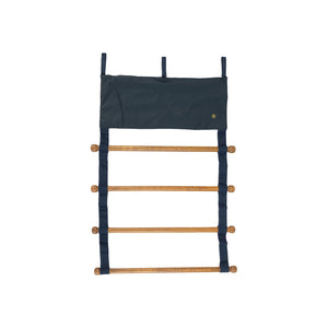 Porte-couvertures de box BR quatre bras en bois navy