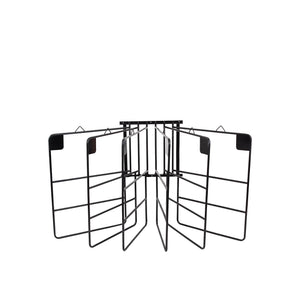Porte-couvertures mural Premiere 6 barres noir