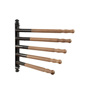 Porte-tapis de selle mural Stubbs Retro cinq barres noir