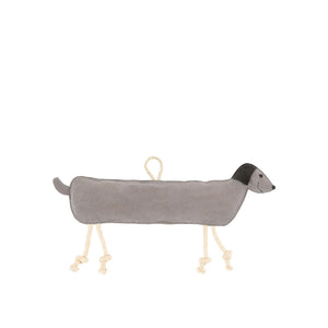 Peluche teckel BR pour cheval gris-fume