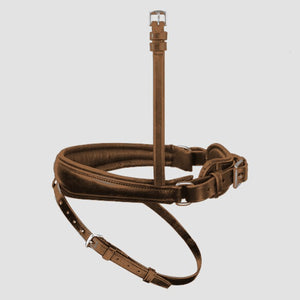 Muserolle interchangeable Passier 957 pull-back anatomique, passant rembourré coloris Havane (rendu)