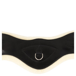 Sangle courte en cuir Anky doublée fausse fourrure | Sellerie Bucéphale