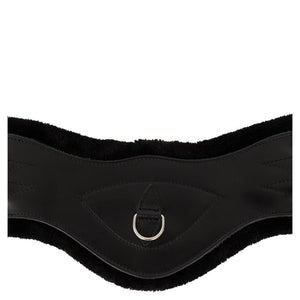 Sangle courte en cuir Anky doublée fausse fourrure | Sellerie Bucéphale