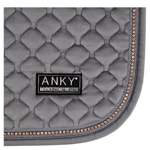 Tapis de Dressage Anky Pad Velvet Stones Steel Grey | Sellerie Bucéphale