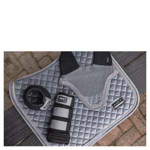 Tapis de Dressage Anky Pad Velvet Stones Steel Grey | Sellerie Bucéphale