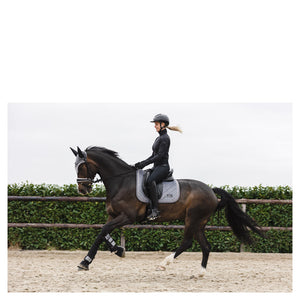 Tapis de Dressage Anky Pad Velvet Stones Steel Grey | Sellerie Bucéphale