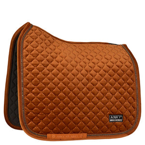 Tapis de Dressage Anky Pad Velvet Stones Rust | Sellerie Bucéphale