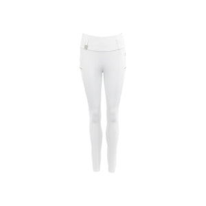 Collant d'équitation ANKY à détails pailletés, fond silicone - blanc
