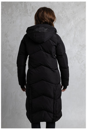 ANKY manteau long matelassé – Black