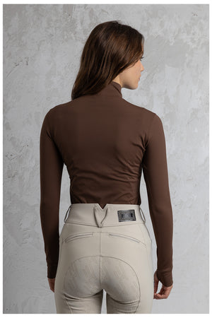 ANKY Mockneck haut col montant – Chestnut