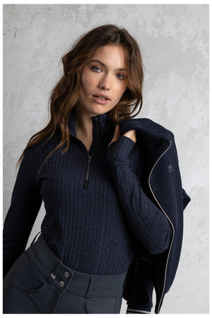 ANKY pull manches longues col zippé – Inkwell