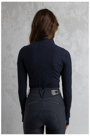 ANKY pull manches longues col zippé – Inkwell