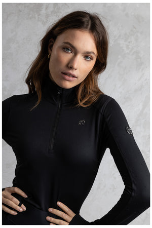 ANKY pull demi-zip – Black