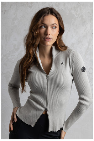 ANKY cardigan zippé coupe ajustée – Nacreous Clouds