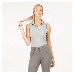 Anky – Polo sans manches Gris | Sellerie Bucéphale