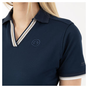 Anky – Polo manches courtes col V Anky SS24 Dark Navy L  | Sellerie Bucéphale