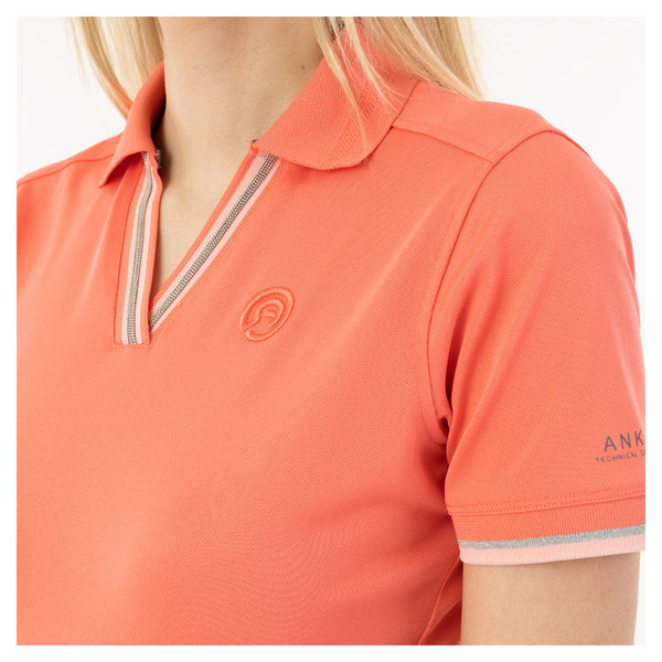 Anky – Polo manches courtes col V Anky SS24 Nacreous Clouds L  | Sellerie Bucéphale