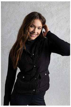 ANKY veste matelassée maille – Black