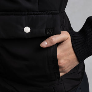 ANKY veste matelassée maille – Black