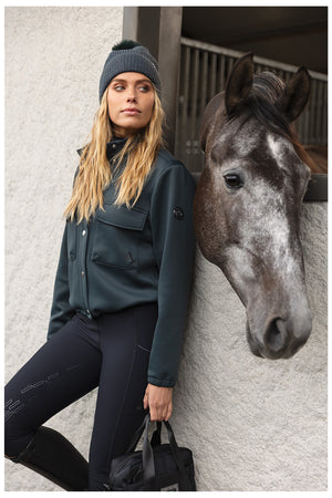 ANKY veste ample boutonnée – Forest River
