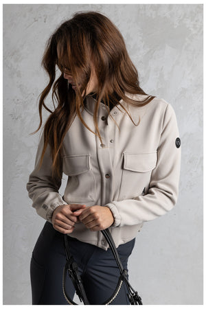 ANKY veste ample boutonnée – Nacreous Clouds