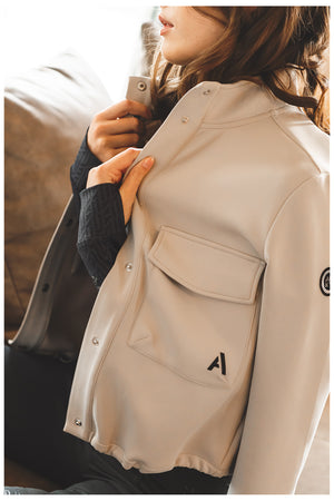 ANKY veste ample boutonnée – Nacreous Clouds