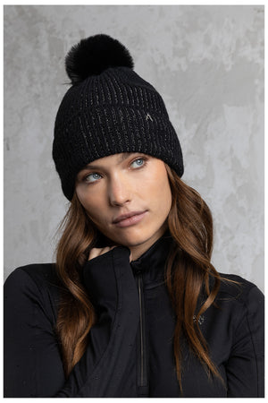ANKY bonnet à pompon – Black