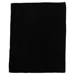 Czarny polarowy koc Anky