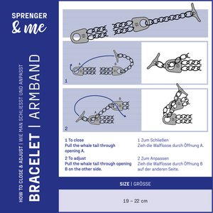Bracelet 2 rangs Sprenger &ME acier inoxydable doré