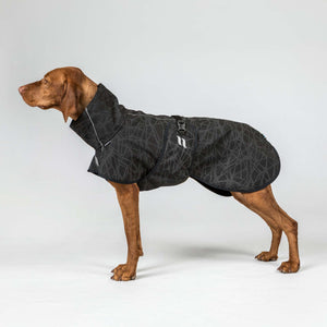 Manteau BARK Softshell queue haute Back on Track - Noir/gris - detail