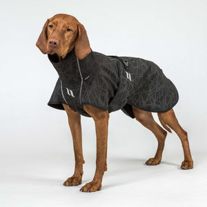 Manteau BARK Softshell queue haute Back on Track - Noir/gris - detail